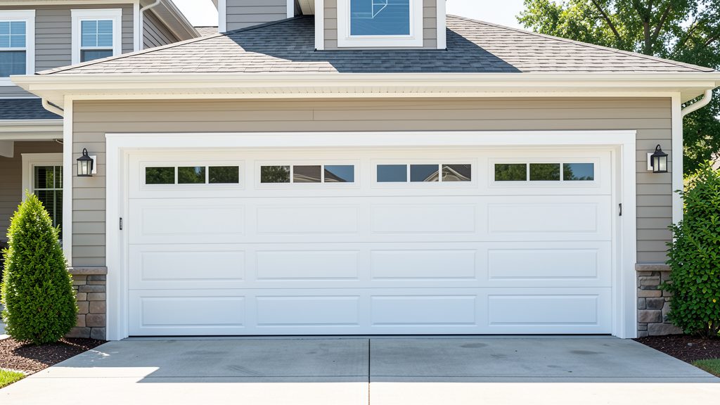 Newly installed garage door